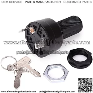 Golf Cart Starter Ignition Key Switch for Club Car Precedent Ignition Switch Electric 2004+ 2 Terminal 1025086-01 102508601