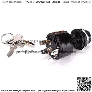 Golf Cart Ignition Switch 4-PIN for Golf Cart Club Car Precedent (2004 Up) Replacement Part 1025151 - with Club Car Key 2pcs