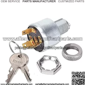 Golf Cart Key Switch for EZGO 33639G01, Ignition Switch for EZGO Golf Cart with Lights (Standard Key)