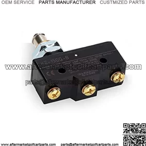 Golf Cart Brake Pedal Micro Switch 3-Terminal Plunger-Style for Club Car DS 1981 UP & EZGO 1971 UP, Replace OEM#1011439, 12374G1, 13141G1,730, MS-011