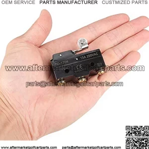Golf Cart Accelerator Micro Switch,3 Terminal Micro Switch with Roller for EZGO (Gas 1983-1994) TXT Marathon Golf Carts,relpace OEM:10606G1, 10606G2, 17928G1, 31535G1