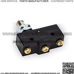 Club Car Brake Light Micro Switch fit Club Car DS 1981 UP and EZGO 1971 UP,3 Terminal Plunger-Style,Replace OEM#1011439, 12374G1, 13141G1,730, MS-011
