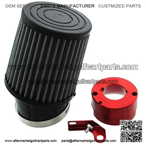 Air Filter Red Adapter For Honda 11Hp 13Hp GX340 GX390 Clone Engine Go Kart Predator 301cc 420cc Golf Carts Mud Boats Lawnmowers Minibikes Powered Paragliders GX270s 13/15hp Chinese OHVs