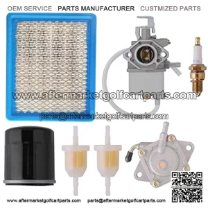 Club Car Tune Up Kit for Compatible with Golf Cart DS Gas 1992-2004 with 1016478 Carburetor, 1016467 Oil Filter, 1025582 Air Filter, Fuel Pump, Fuel Filter, Spark Plug Replacement Club Car DS