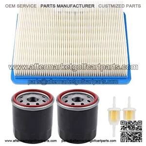 1015426 Air Filter + Fuel Filter Replacement for Club Car FE290 FE350 4-Cycle DS Gas Golf Cart Models 1992 and Up