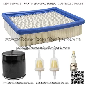 Club Car DS Gas Tune Up Kit with Air Oil Fuel Filter Spark Plug for 1992-2004 Golf Cart