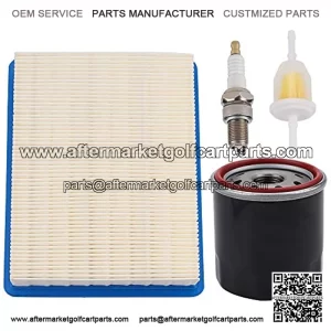 Golf Cart 1015426 Air Filter Tune Up Kit Replacement for 1992-Up 4 Cycle Club Car DS with Oil Filter