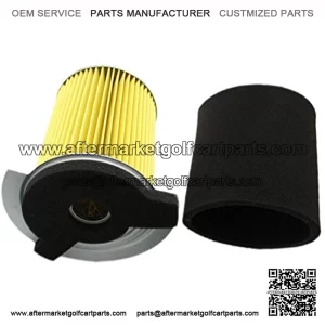 Air Filter with Pre Filter Replacement for Yamaha G1 2 Cycle 1978-1989 and Gas Golf Cart G14 4 Cycle 1995-1996 Replace J10-14417-00 JF7-14450-01,