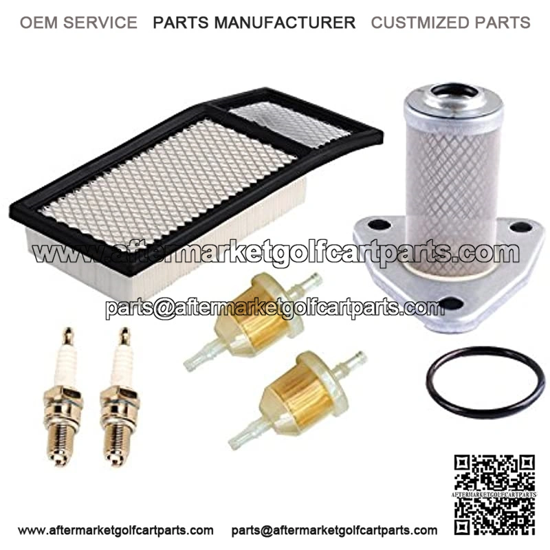 72368G01 Air Filter 26591G01 Oil Filter 72084-G01 Fuel Filter Spark Plug Kit Replacement for EZGO TXT, Medalist 4 Cycle 295cc / 350cc Golf Cart 1994-2005 Replacement Parts,5% coupon applied at checkout,with coupon