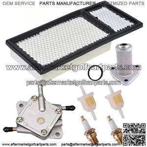 72368G01 Air Filter Golf Cart Tune Up Kit for Compatible with EZGO Medalist TXT 1991- 2008 295/350cc 4 Cycle Robins Motor 295cc 350cc with 72084-G01 Fuel Filter 72021-G01 Fuel Pump Spark Plug Kit