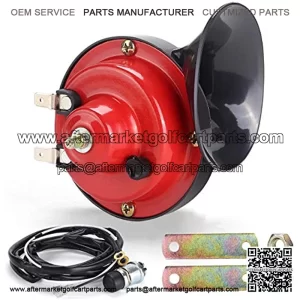 Universal 12 Volt Golf Cart Horn Kit for EZGO, Club Car, Yamaha, Floor Mount Button