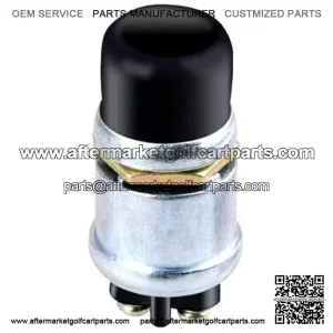 Golf Cart 12V Horn Switch Button w/Cover Floor Mount for Club Car, EZGO, Yamaha