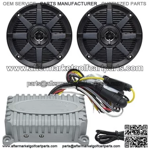 2x80 Watt Marine Grade Amp and BOSS 5.25" Speakers Bluetooth Audio Package