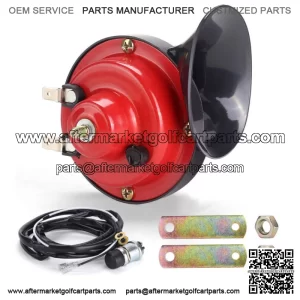 Golf Cart Horn Kit for 12 Volt Yamaha ,EZGO, Club Car or UTV, ATV, Boat