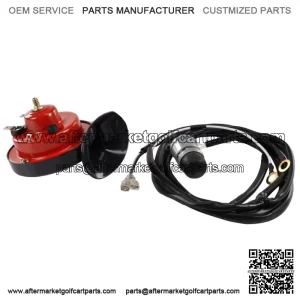 Golf Cart Horn Kit 12V for EZGO Club Car Yamaha, W/ Floor Mounted Button Wiring