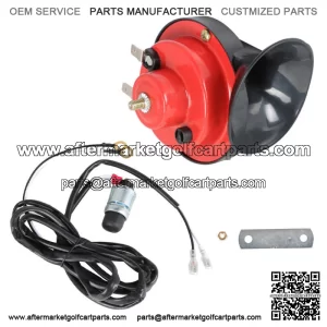 New 12 Volt Golf Cart Electric Horn Kit for EZGO, Club Car, Yamaha Universal