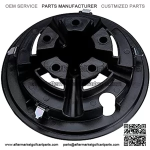 8 Inch Golf Cart Wheel Covers Hub Caps for EZGO, Club Car, Yamaha, Black Set of 4