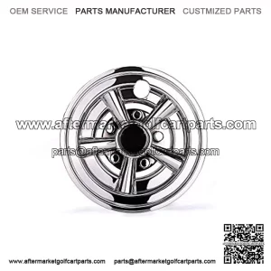 Golf Cart Wheel Covers Hub Caps for Yamaha/Club CAR/EZ-GO Par Car 8" (Set of 4)