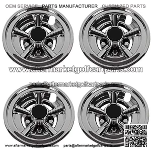 Golf Cart 8" Wheel Covers Hub Caps, Set of 4PCS Fits on Yamaha Club CAR EZ-GO Golf Cart and Most Brand Golf carts