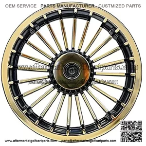 8" Turbine Golf Cart Wheel Covers/Hub Caps - (Set of 4)
