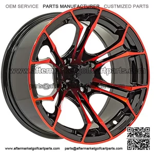 Aluminum Golf Cart Wheel | 4x101.6mm Bolt Pattern (Sold as Single Unit)