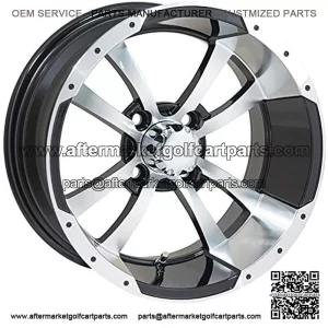 Aluminum Golf Cart Wheel (Sold as Single Unit)