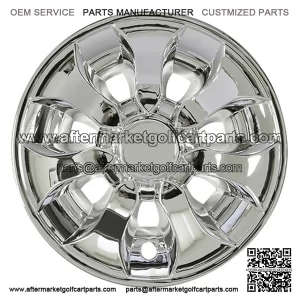 8" DRIVER CHROME GOLF CART WHEEL COVER/HUB CAP