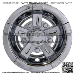 10" Chrome Golf Cart Wheel Cover/Hub Cap