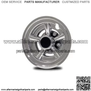 Yamaha Golf Cart Wheel Covers SS Chrome 8" Set Of 4 Ezgo Golf Car Parts New