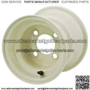Revenge 8" Almond Steel Golf Cart Wheel (No Offset)