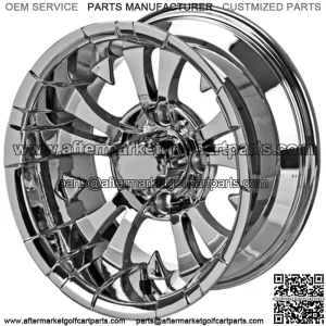 Revenge 10x7 Warlock Mirror Golf Cart Wheel 3:4 Offset