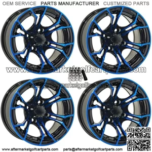 12" Golf Cart Wheels/Rims Blue