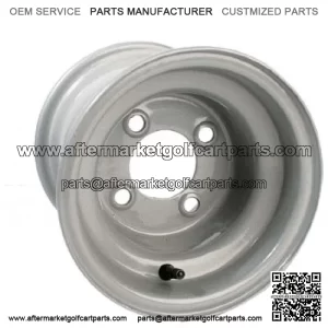 1 Golf Cart Wheel Club Car Grey Steel 8x7 Centered Offset