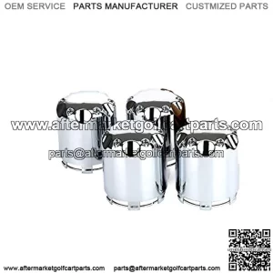 Golf Cart Wheel Alloy Center Covers 8,10,12 Inch Material Aluminum P110Fit for Club Car Yamaha,EZGO (4pcs)