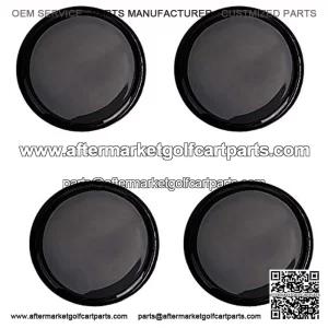 Golf Cart Wheel Covers Hub Center Caps Labels Tape Decals, Set of 4