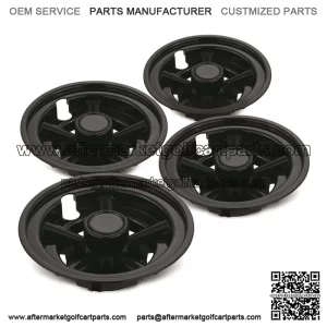 Universal 8" Wheel Covers Hub Caps - Black