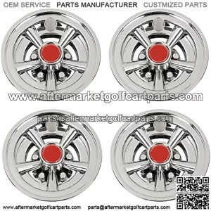PIT66 Golf Cart Wheel Covers 8" Hub Cap Compatible with Yamaha Club Car Ezgo