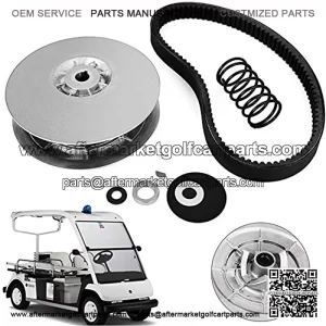 Heavy Duty Rear Driven Clutch Kit Secondary Clutch for Yamaha Gas Golf Cart G2-G22 1985-1992 Driven Power Clutch Kit with Belt JN6-G6201-03 JN6-G6201-04