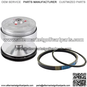 Drive Clutch Fit for Club Car Gas Golf Cart, DS Precedent Front Clutch U5000 RPM 5700 Nivel Metal CP0020 5700, with Belt