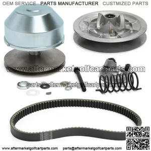 Drive Clutch + Driven Clutch + Belt Set for Yamaha G2-G22A 4 cycle Gas Golf Cart