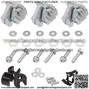 Drive Clutch Button & Weight Repair Kit for 1992-2015 Club Car DS & Precedent Gas Golf Cart Models with Kawasaki Engine OEM# 1014453 1016801