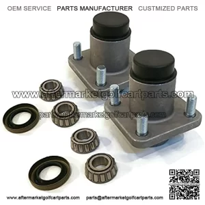 The ROP Shop | (Pack of 2 Front Wheel Hub Kit for 1982-2002 Club Car Gas/Electric DS Golf Cart
