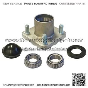 EZGO Golf Cart Front Aluminum Wheel Hub W/ Bearing Races & Lug Bolts 2001.5+