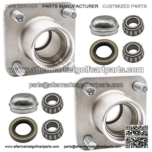 Club Car DS Golf Cart Front Wheel Hub Kit and Bearings Seals 1974-2002 Models 1011892