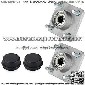Golf Cart Front Wheel Hub Assembly for Yamaha G2 G8 G9 G14 G16 G19 G22 G29 Drive, Hub Bearing Oil Seal Dust Cover OEM# JG5-WF511-10-00, JG5-WF511-00