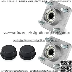 Golf Cart Front Wheel Hub Assembly for Yamaha G2 G8 G9 G14 G16 G19 G22 G29 Drive, Hub Bearing Oil Seal Dust Cover OEM# JG5-WF511-10-00, JG5-WF511-00