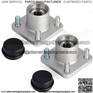 RXV Front Wheel Hub Assembly with Hub Bearings/Oil Seals/Dust Covers for EZGO RXV G&E Golf Carts 2008 Up,OEM# 609603, 600001,6204 (Pack of 2)