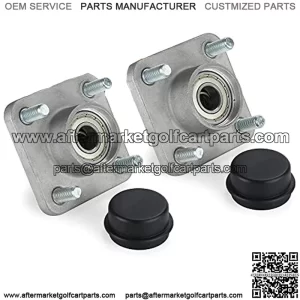 Golf Cart Front Wheel Hub Assembly with Hub Bearing/Oil Seal/Dust Cover for Yamaha G2/G8/G9/G14/G16/G19/G22/G29 Drive, Replace OEM#JG5-WF511-10-00,JG5-WF511-00(Pack of 2)