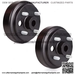 Golf Cart Brake Drum for EZGO 4 Cycle Gas Cart 21807-G1, Large Hole  (2 Packs)