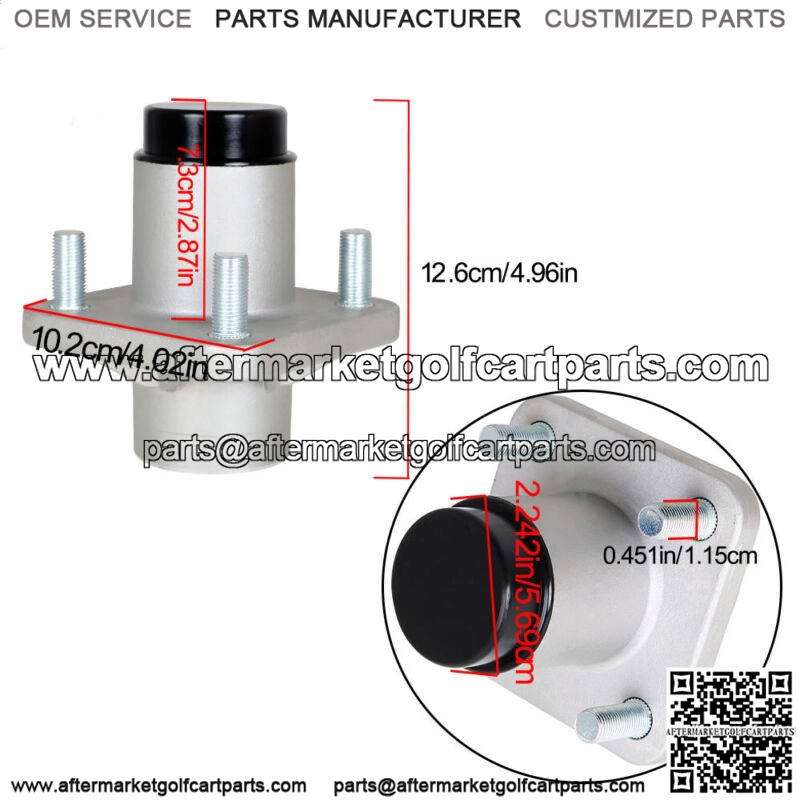 Front Hub Assembly Wheel Hub For EZGO TXT/ Medalist G/E Golf Cart 1976-2001.5 - Image 5